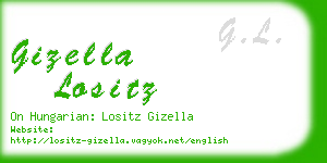 gizella lositz business card